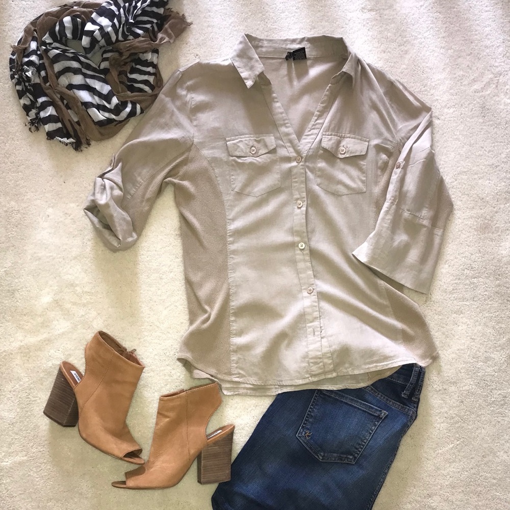 Tan Passport Top